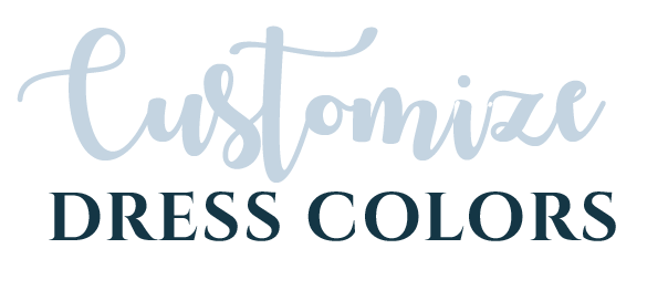 Customize Dress Colors