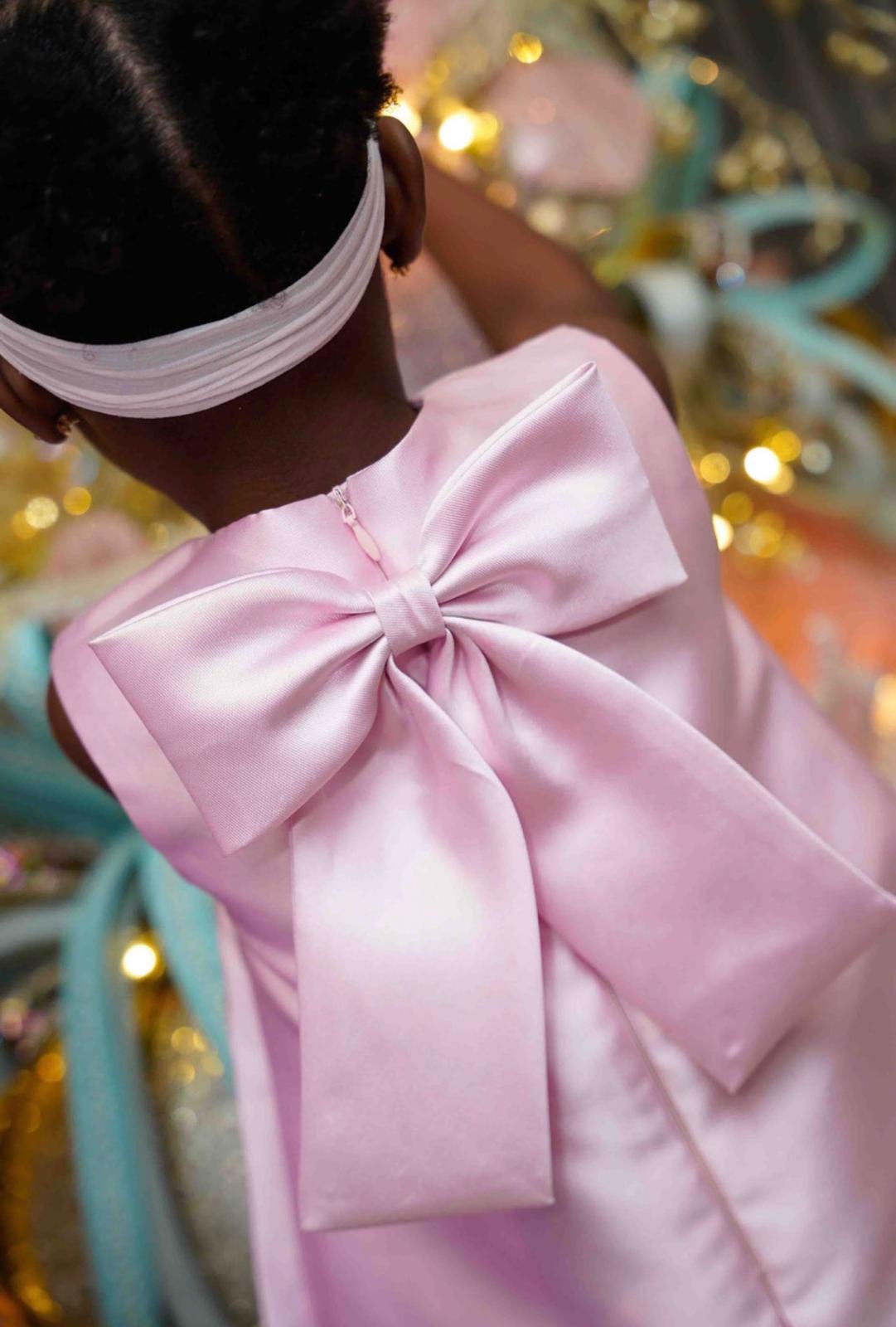 Satiné Bow Dress