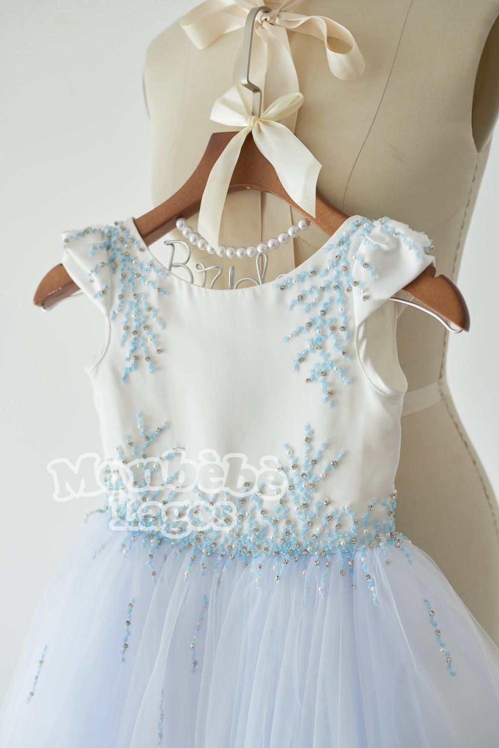 Bubbles Pearl Girl Dress Monbebe Couture Bubbles Pearl Girl Dress Monbebe Couture
